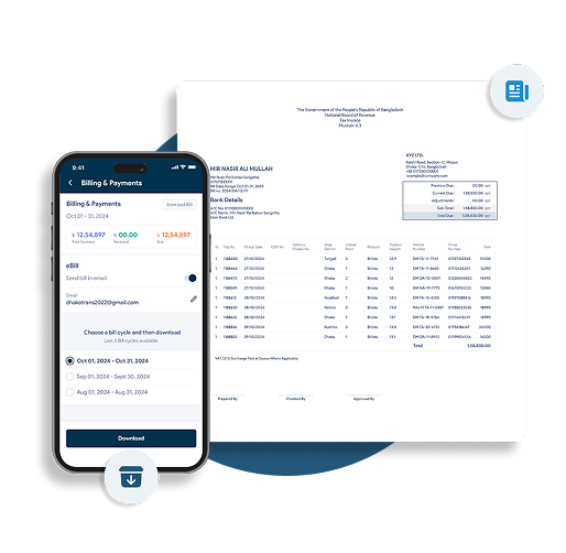 Billing and future trip planning screens